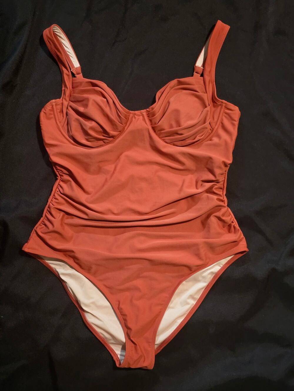 CUPSHE Rust Sweetheart Underwire One Piece Swimsuit XL NWT Tummy Control